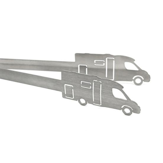 Kitchen Tongs Stainless Steel BBQ Tongs Heat Resistant Non-Slip Grip Barbecue Clamps Rust-Proof Metal Pliers for Grilling