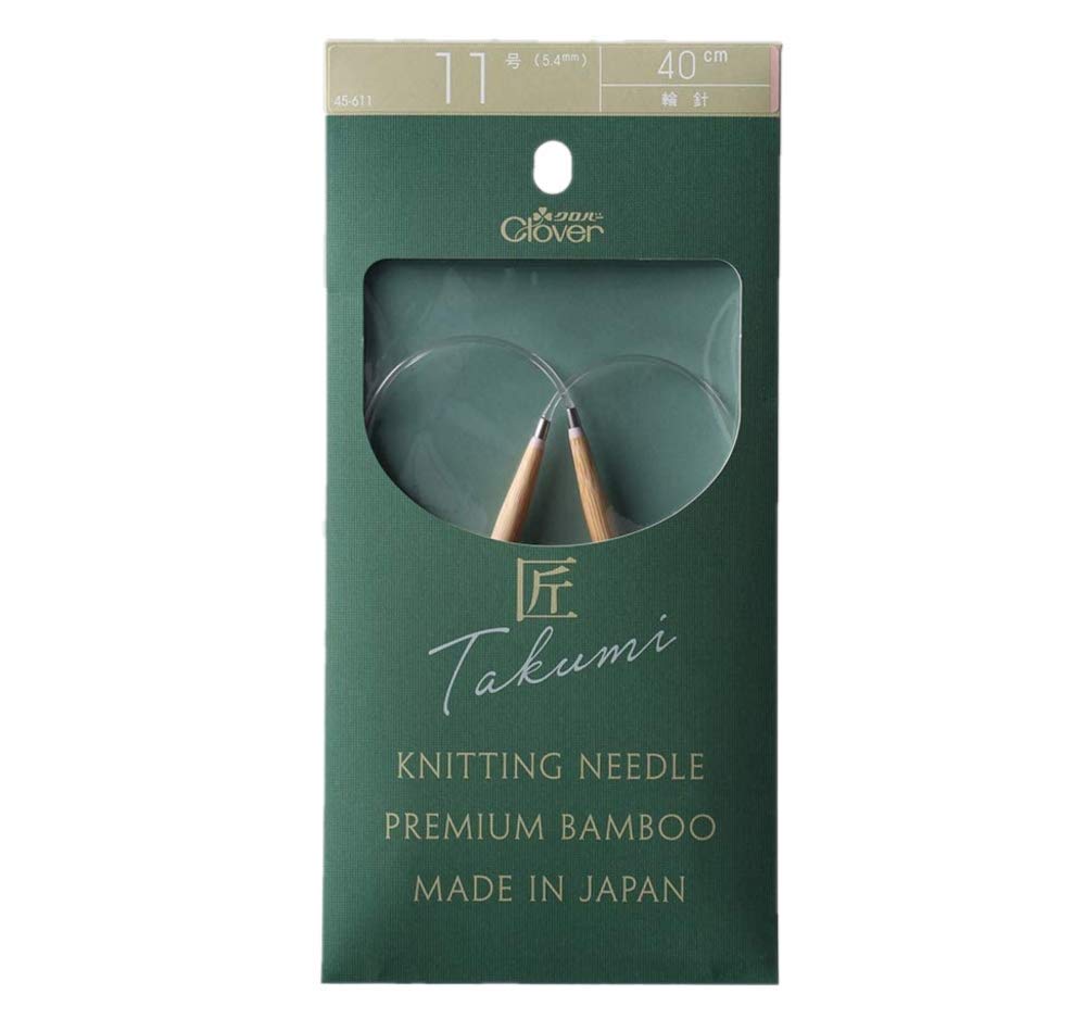 Clover Takumi Circular Knitting Needles S 40cm 11 Size CL45-611