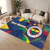 Personalized Crystal Velvet Carpet Fenerbahçe FC Pattern Non Slip Floor Rug