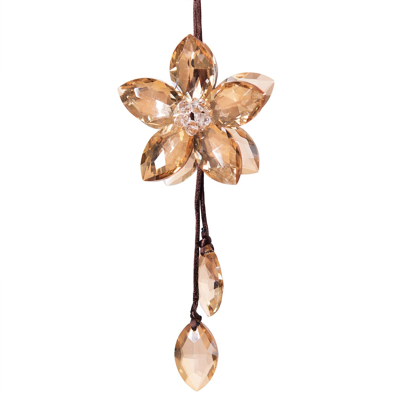 

Подвеска-кристалл снежинки для украшения салона автомобиля, аксессуар для зеркала заднего вида Champagne