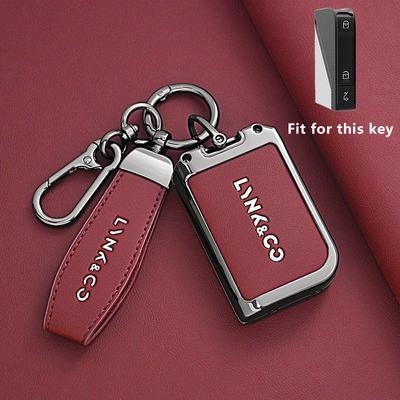Zinc Alloy Car Key Case for LYNK&CO 08 LYNKCO LYNK CO Link & Co 08 Remote Cover Shell Keychain Holder Fob Accessories