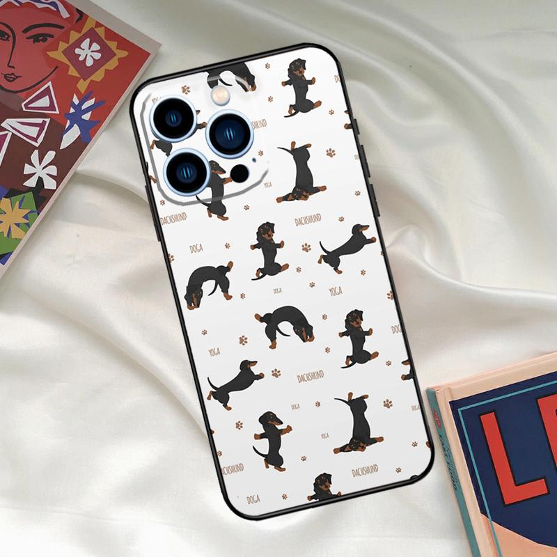 Dachshund Sausage Dog Phone Case For iPhone 16 15 14 12 11 13 17 Pro Max 15 16 Plus 13 Mini 16e 17 Air Funda Cover