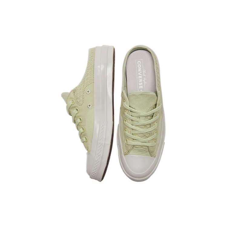 Converse Chuck 70 Mule Retro Low Top Canvas Shoes Unisex Sneaker Green A01195C