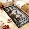 Laughing Donkey Farmhouse Animal Rug, Non-Slip Machine Washable Floor Mat for Living Room Bedroom Home Decor