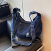 Torebka na ramię Denim Crossbody Bag Jednolity kolor Damska torba typu tote o dużej pojemności