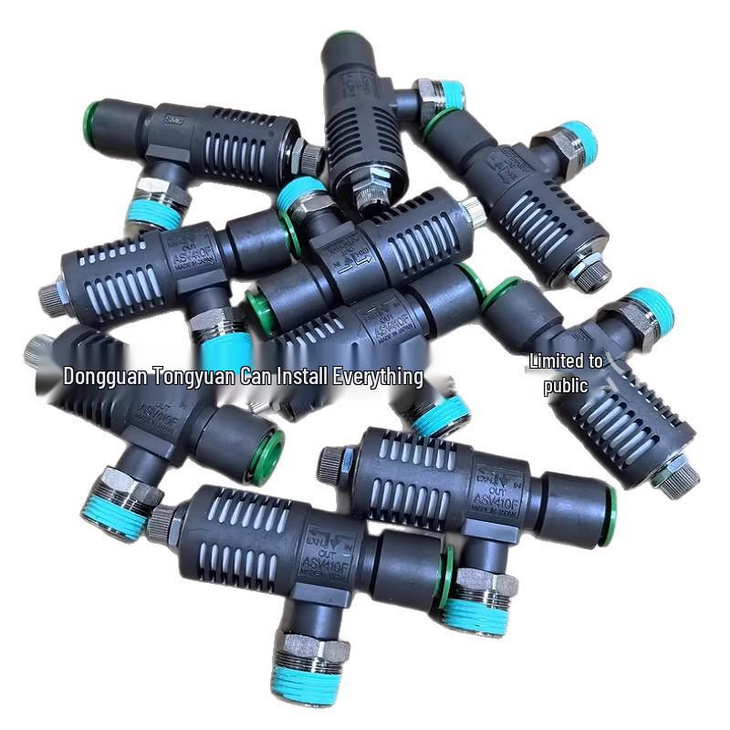 SMC Speed Control Exhaust Throttle Valve ASV Series (ASV120F, 220F, 310, 410F, 510F, 630F-M3-M5)
