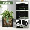 Large Square Metal Planter Box 26 L X 26 W X 26 H Heavy Duty Black Steel Outdoor Planter Pot for Patio Deck Garden Yard with Dr
