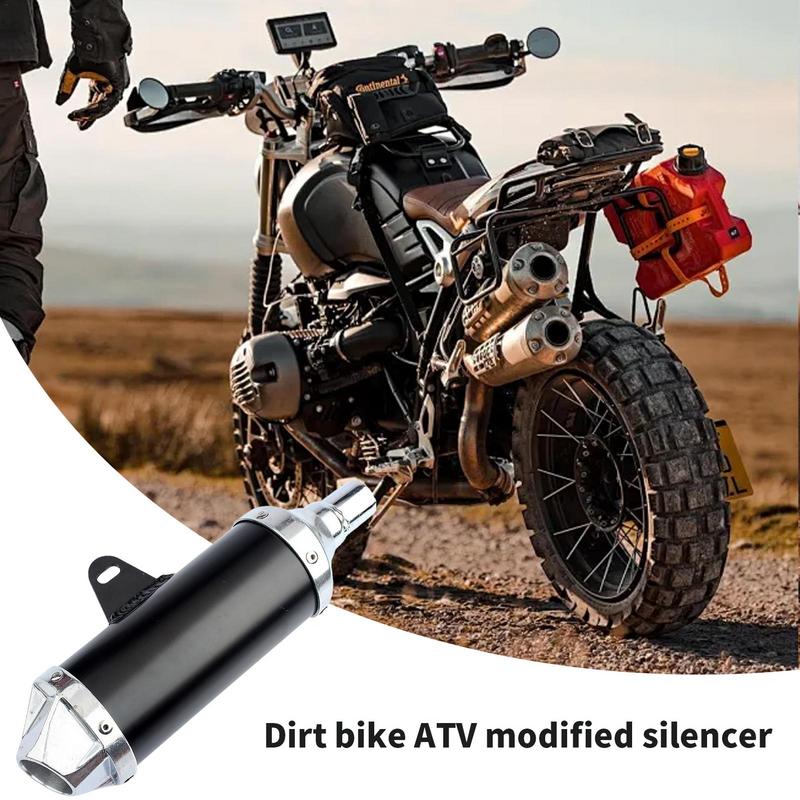 Motorcycle Muffler ATV Motorcycle Muffler Exhaust Aluminum Alloy Motorcycle Exhaust Muffler Pipe ATV Motorcycle Muffler