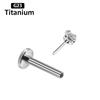 G23 Titanium Pin Claw Zirconium Barbell Set with 5A Zircon Labret Piercing Jewelry