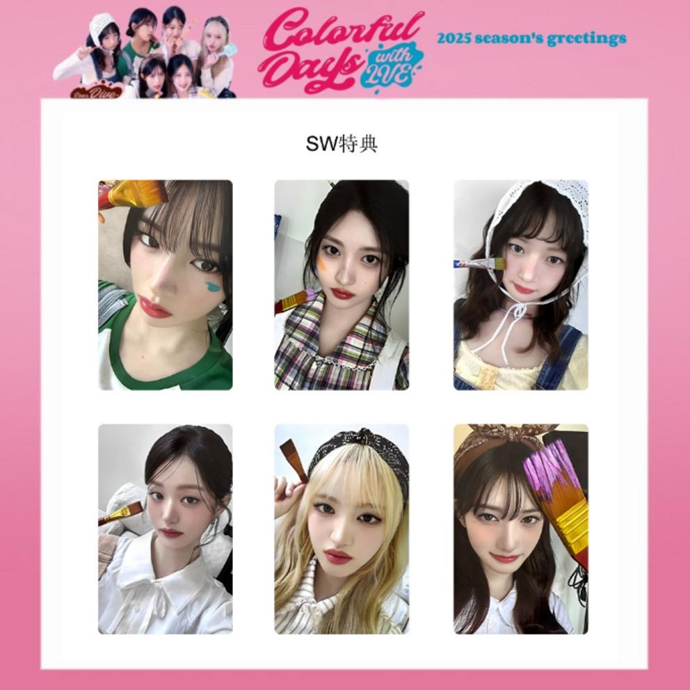 Domestic same-day shipping Ive photocard 24 sheets 2025 Season's Greetings Colorful Days photocard