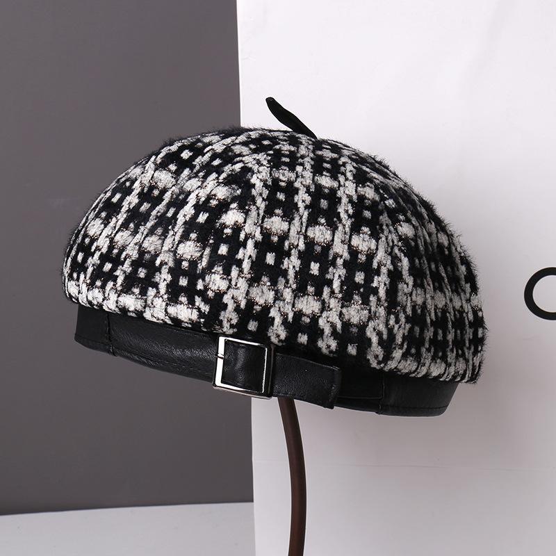 Spring and Autumn Fashion Show Face Small Beret Children Casual Big Head Circumference Painter Hat Women Newsboy Hat
