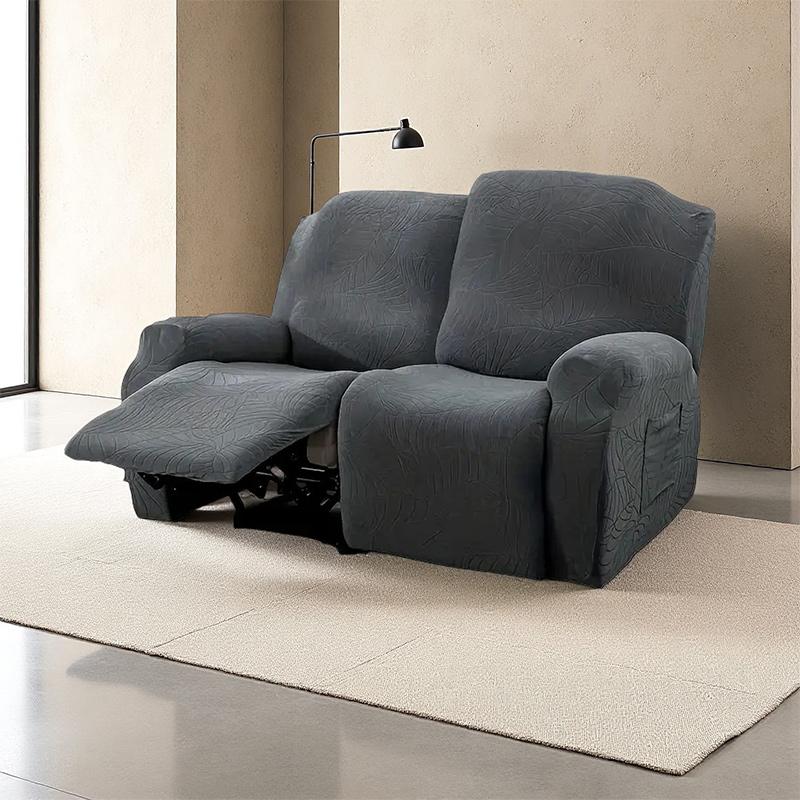 1/2/3 Seater Recliner Sofa Cover Durable Jacquard Lounge Chair Cover for Living Room Elastic Furniture Protector Couch Cover