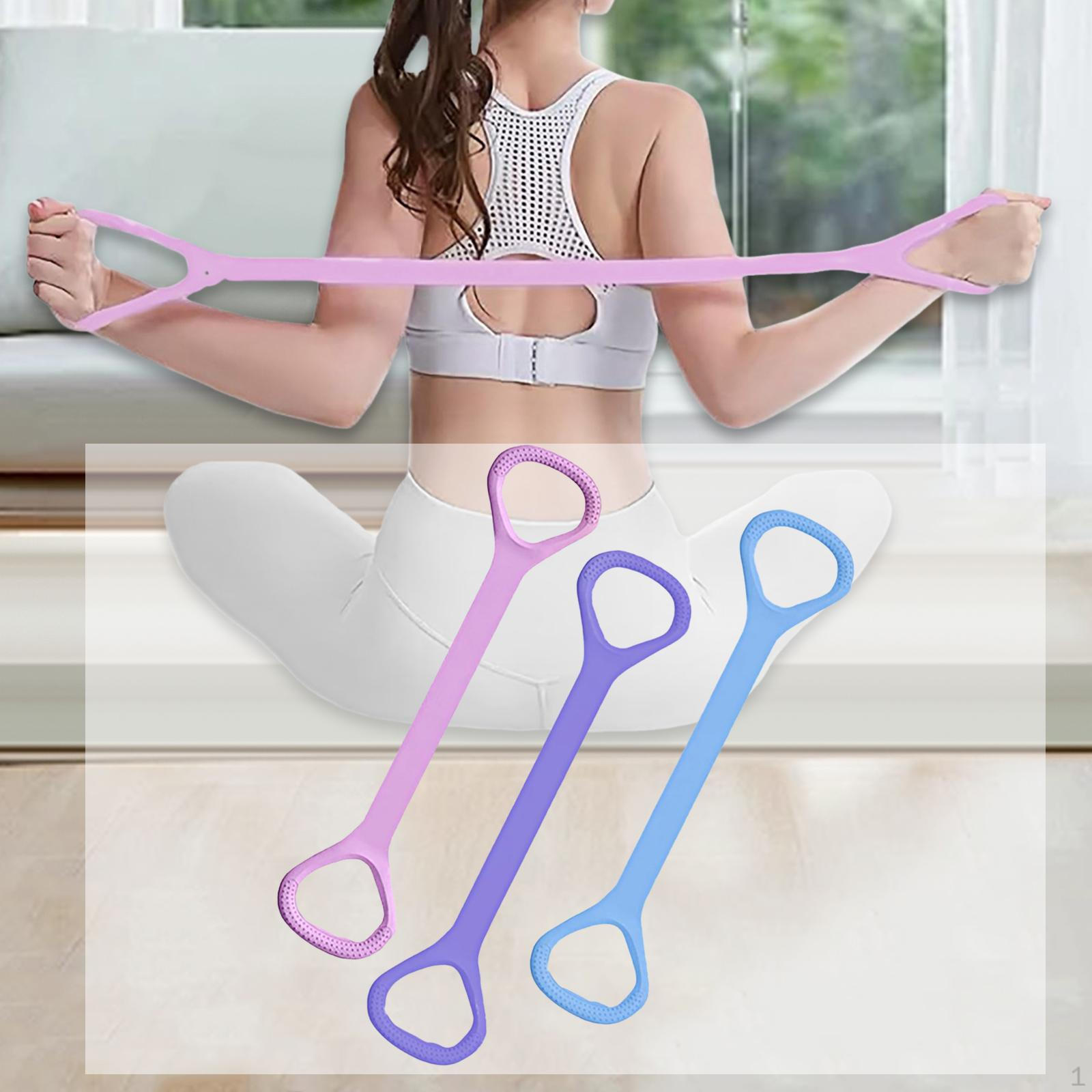 

3x 8 Shape Resistance Bands Stretch for Pilates Gym Strength Training