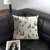 Federa per Cuscino Decorativa da Stazione Sciistica Lino Naturale Tessuto Biologico Stampa Double-Sided Divano Decorazione per la Casa Federa Regalo