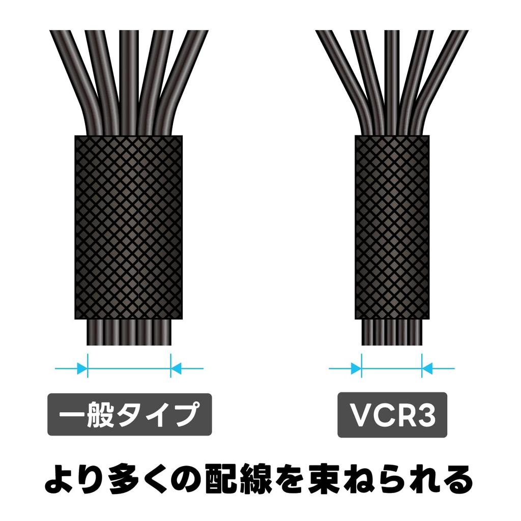 BeatSonic video cable Coaxial cable 3 meters Highly durable terminals plug thin cable L-shaped VCR3 gold-plated L-shaped 3.2mm