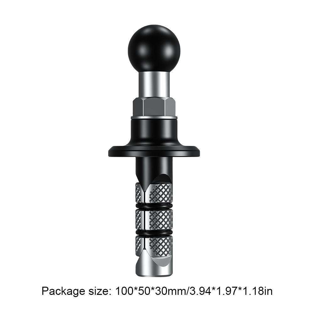 Motorcycle Fork Stem Mount Aluminum Alloy Ball Mount Adapter 17mm 25mm Front Fork Bar Ball Head Anti-theft for Motorbike Bicycle