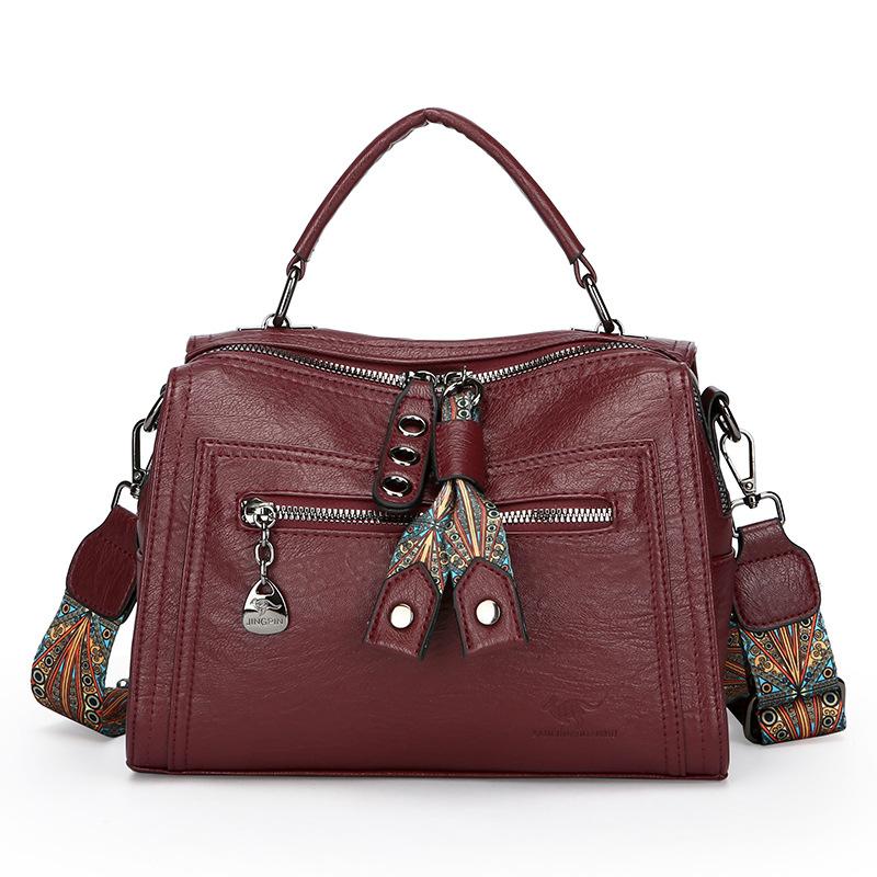 Modische Umhängetasche, Hochwertige Ein-Schulter-Boston-Tasche