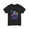 Cyber Fox Warrior Tee | Neon RPG Vibe, XP Coin Graphic, Cool Gaming T-Shirt Gift