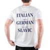 Jezte italsky Jezděte německy Oženit se se slovanem Pánská trička 100% bavlna Novinková trička Vtipná trička s auty