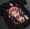 Camiseta Jujutsu Kaisen Camiseta Sukuna Gojo Itadori Megumi Top JJK Anime Camiseta Unisex