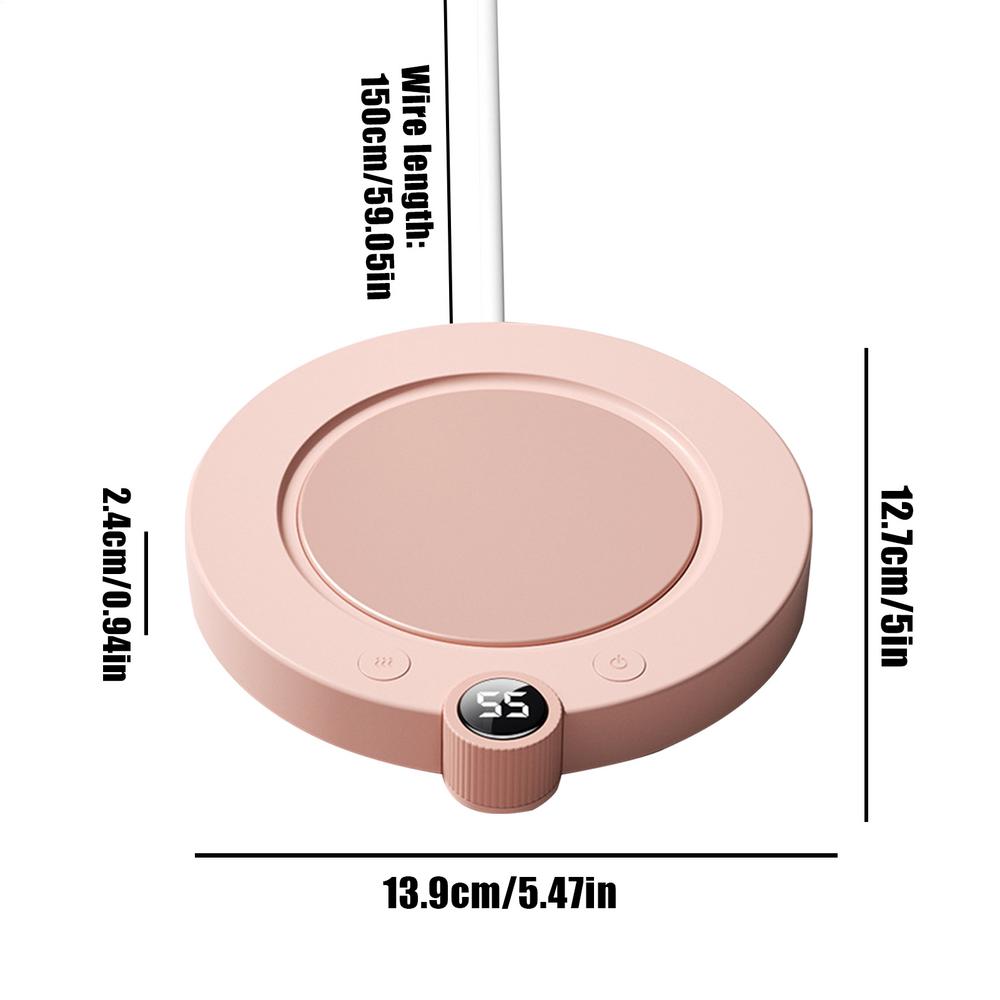 1PC Intelligent Thermostatic Heating Coaster Portable Tea Warmer Fast Heating Home Desk Heating Coaster for Home Studio Travel