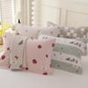 Cartoon Cotton Pillowcase Set - Soft, High-Density Gauze for Home or Dorm Use