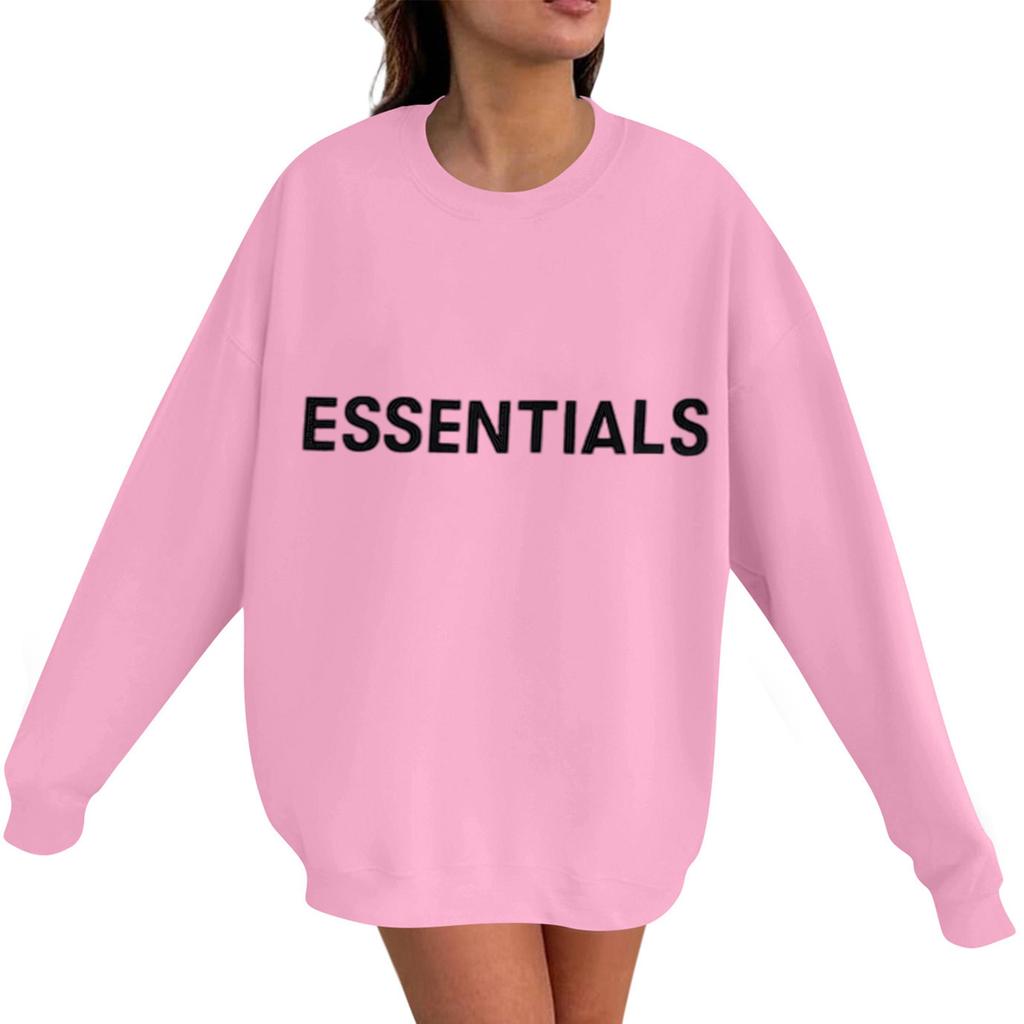 Unisex Printed Round Neck Long Sleeved Loose Fitting Long Sleeved Casual Long Sleeved Top Hoodie