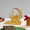 Heat-resistant Eid Mubarak Candlestick Castle Shape Islamic Style Aromatherapy Tray  Entryway Decor