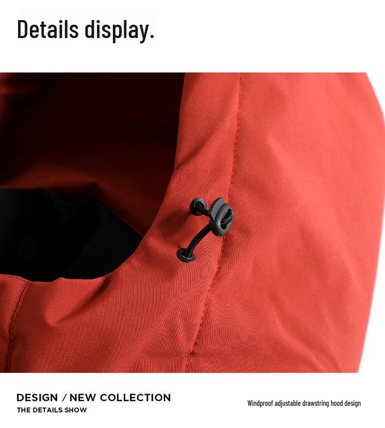 Winter 2025 Unisex Hooded Waterproof Windproof Cotton Jacket