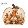 Harvest Home Decorations Thanksgiving Fall Pumpkin Table Decoration, Rustic Block Wooden Sign, Autumn Vintage Festival Ornaments Farmhouse Tabletop