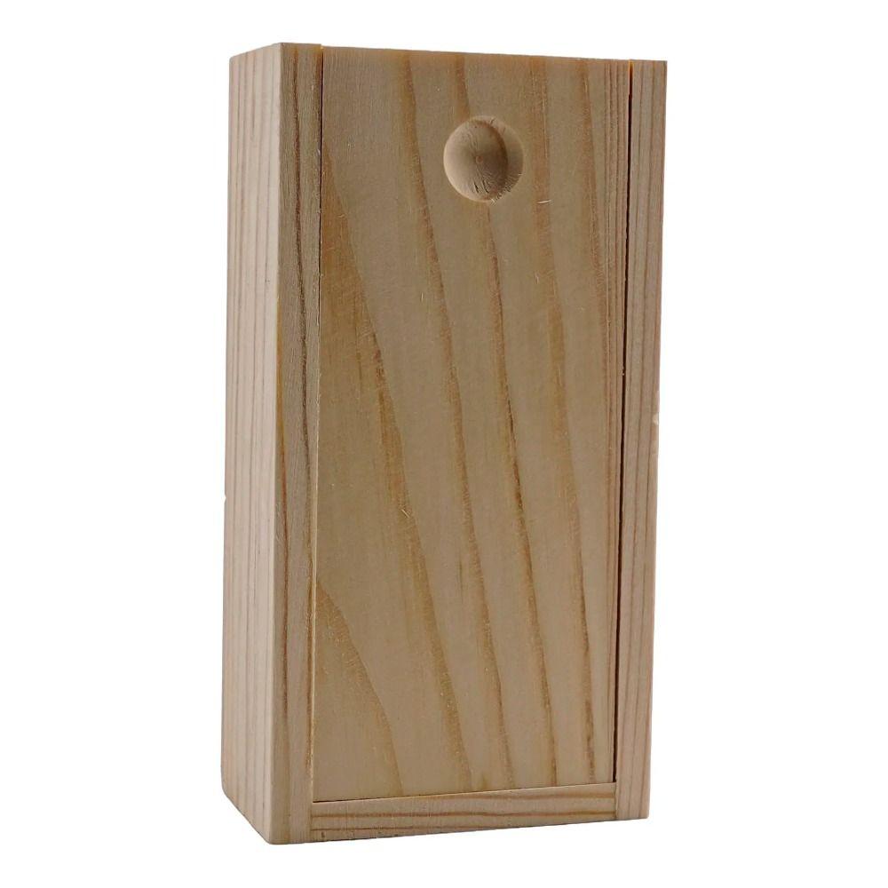 Blank Pine Pull-out Box Natural Case Slide Jewelry Case Gift Box Wood Storage Box DIY Case