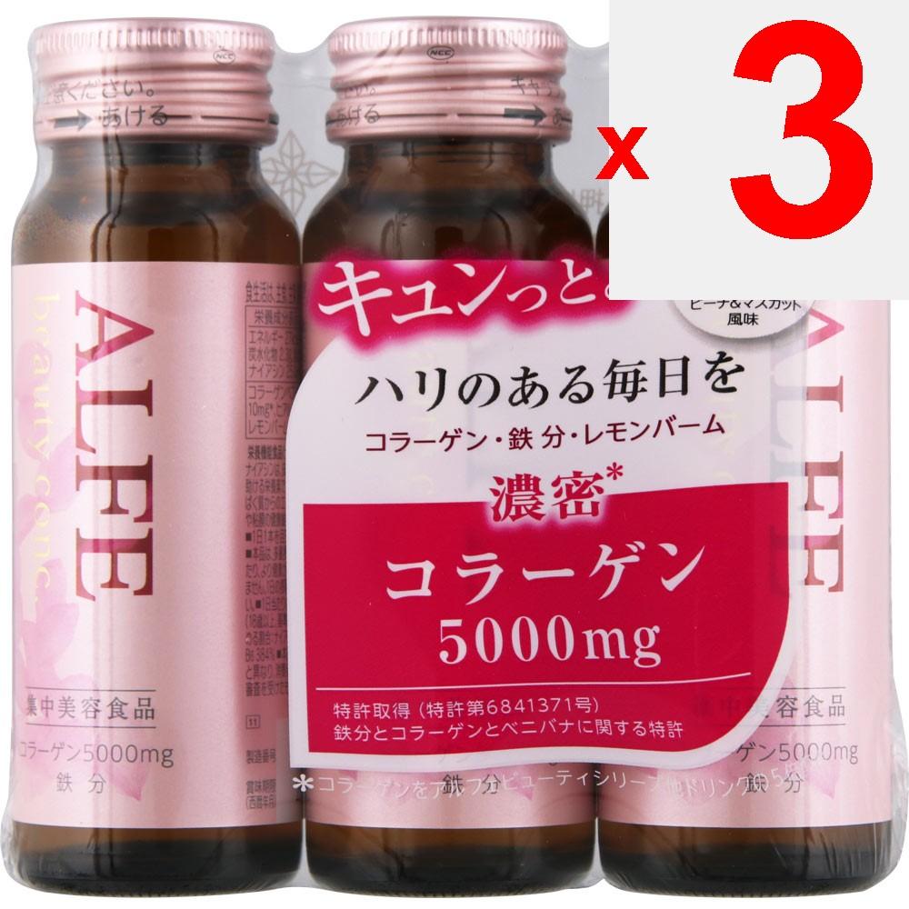 Taisho Alfe Beauty Conque [Drink] W 50mL X 3 Collagen Beautiful skin Collagen