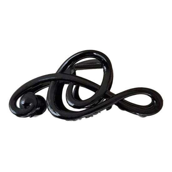 

Hair Claw Matte Finish Treble Clef Shape Large Shark Clip Secure Hold Non-Slip Literary Style Hair Accessory G