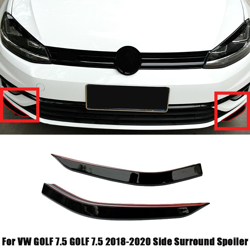 Pro Golf 7.5 MK 7.5 2018-2020 Auto Přední Nárazník Lip Lopata Boční Obvodový Spoiler