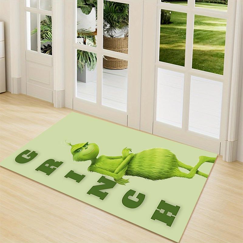 Grinch Christmas Story Carpet Rug Soft Washable Antislip Home Living Room Sofa Mats Personalized Christmas Rug
