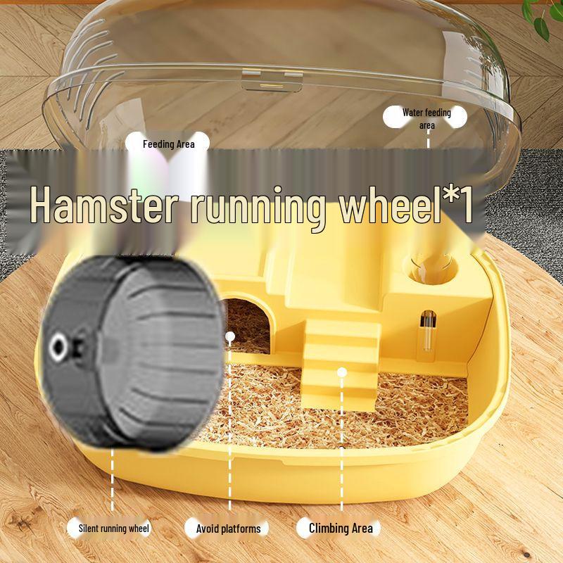 Роскошная акриловая клетка для хомяка: Просторная и прозрачная вилла для разведения золотистых хомяков