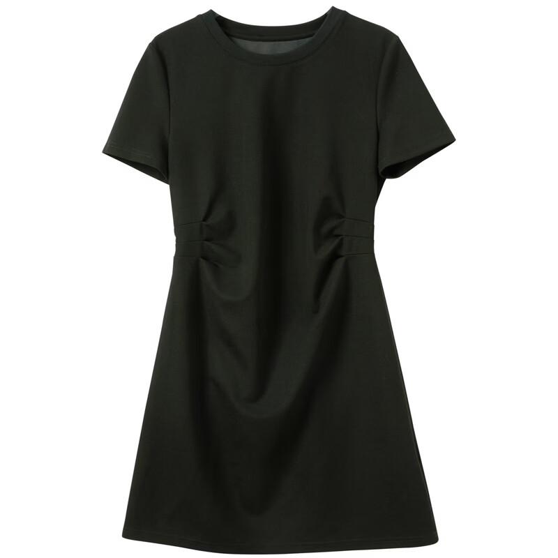 Sancai Women's A-Line Little Black Dress with Shawl