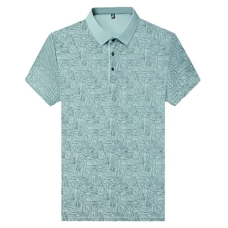 Men's Soild Ice Silk T-Shirts Short Sleeve Comfortable Casual Tops Slim Fit Business Tees Man Clothing