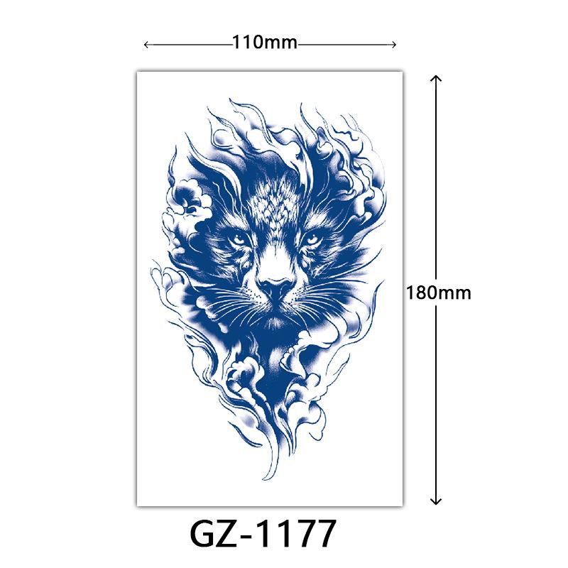 Herbal Tattoo Stickers, Juice Tattoo Stickers, Semi-Permanent English Letter Tattoo Stickers Tattoo