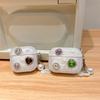 Epoxy Color Rhinestone Love Apple Bluetooth Headset Cover Airpods 3 /4 Airpods Pro Protective Case