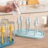 Baby Feeding Bottle Holder Drying Racks for Toddler Infant Pacifier Milk Bottle Drying Shelf with Babies Feeding Bottle Brushes