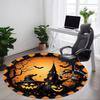 1 Stück Halloween-Kürbisse Stuhlteppich für Büro Rutschfest, Leicht, Maschinenwaschbarer Teppich für Büro, Schlafen, Zimmer - Feiertagsdekoryy251009117