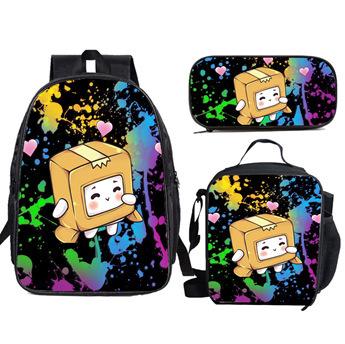 Backpack, Various Styles, Cartoon Heat Transfer, Digital Printing, Backpack, Large-Capacity Student Schoolbag