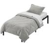 VASAGLE Estrutura de Cama de Solteiro 90 x 200 cm Estrutura de Cama de Metal Armazenamento Sob a Cama Cama de Hóspedes Moderna Montagem Fácil Preto Tinta RMB132B01