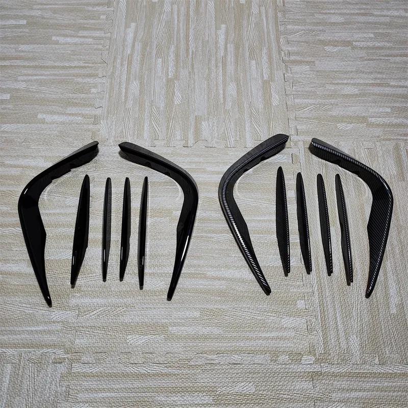 For Mercedes Benz GLC Class X253 GLC260 300 GLC43 AMG 2016-2019 Front Bumper Splitter Spoiler Fog Light Trim Wind Knife Bodykits