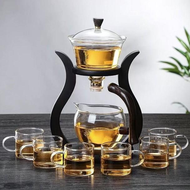 Lussuoso Infusore da Tè Automatico Magnetico in Vetro Borosilicato
