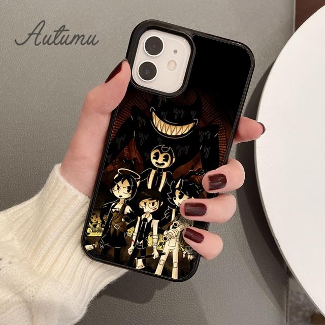 Horror Game Bendy Phone Case for iPhone 11 12 13 14 Pro Max Mini X XR XS SE 2020 6S 7 8 Plus Samsung Galaxy S21 S22 Cover Shell