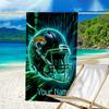 Custom Name Beach Towel Jacksonville Team Spirit Beach Towel, Soft Microfiber, Gift for Her/Him, Birthday, for Pool, Beach, Travel, Fan Gifts