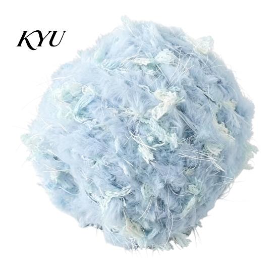 Soft Crochet Thread 33M Faux Fur Blend Yarn, Fuzzy Mohair Yarn for Durable Roll Knitting, DIY Sweater Scarf Hat Weaving Colorful Craft Beginners