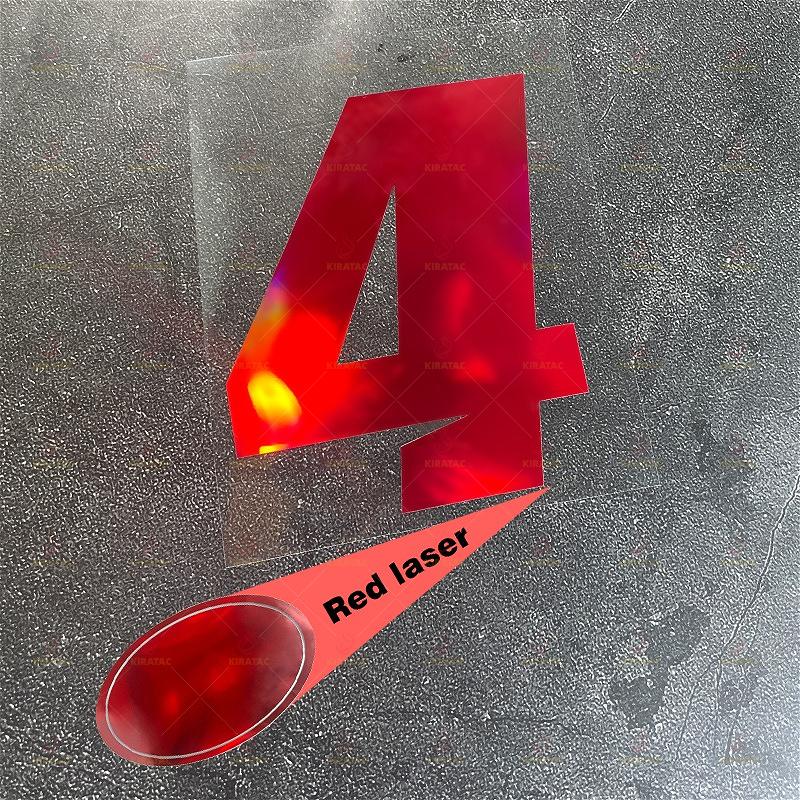 1pc Red Laser Number 0-9 Motorcycle Stickers Waterproof for Fairing Helmet Scooter Bicycle Frame Top Tube Universal Vinyl Decals